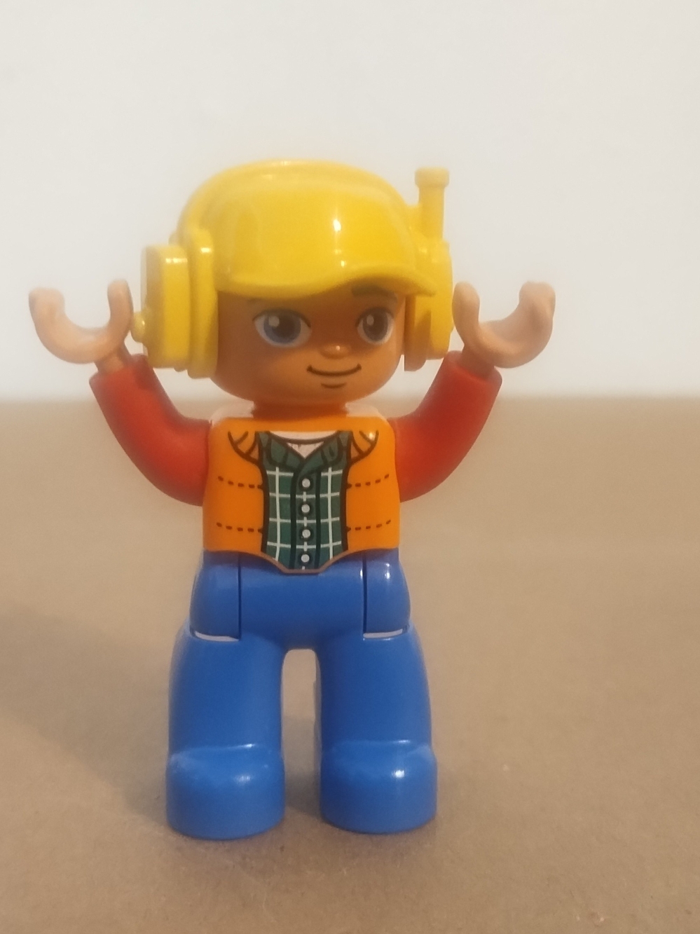 Lego Duplo Boy Man Construction Airline Headset Outfit Pants Figure